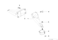 E38 728i M52 Sedan / Engine And Transmission Suspension/  Engine Suspension