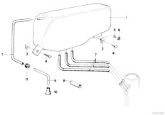 E12 528i M30 Sedan / Fuel Supply Expansion Tank Tubing