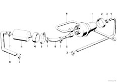 E21 318i M10 Sedan / Fuel Supply/  Fuel Supply Filter Accumulator