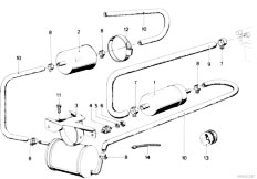 E12 535i M30 Sedan / Fuel Supply Fuel Pump Fuel Filter