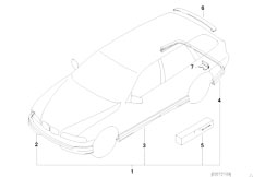 E39 540i M62 Touring / Vehicle Trim/  Aerodynamics Package