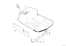 E32 750iLS M70 Sedan / Fuel Supply/  Fuel Safety Tank