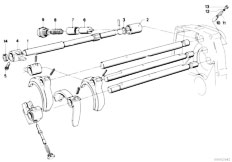 E12 520i M10 Sedan / Manual Transmission/  Getrag 235 Inner Gear Shifting Parts-2