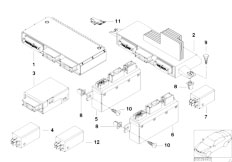 E38 740iL M60 Sedan / Vehicle Electrical System/  Body Control Units And Modules-2