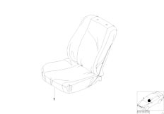 E46 323Ci M52 Cabrio / Seats/  Easy On Easy Off Seat Cover