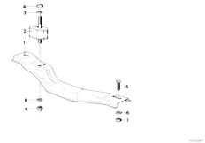 E12 535i M30 Sedan / Manual Transmission/  Gearbox Suspension-2