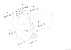 E31 850Ci M70 Coupe / Manual Transmission Gearbox Mounting