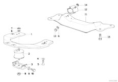 E34 525i M50 Touring / Manual Transmission Gearbox Suspension Mounting