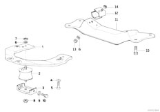 E34 520i M50 Sedan / Manual Transmission Gearbox Suspension Mounting