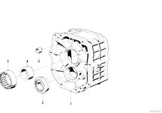 E30 323i M20 4 doors / Manual Transmission Getrag 245 10 11 Housing Attaching Parts-3