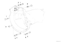 E34 518i M43 Sedan / Manual Transmission Gearbox Mounting