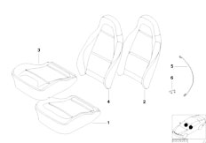 Z3 Z3 2.8 M52 Coupe / Seats/  Bmw Sports Seat Cover