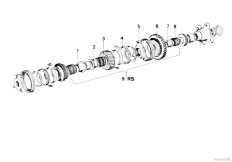 E12 520i M10 Sedan / Manual Transmission/  Getrag 235 Gear Wheel Set Parts-2