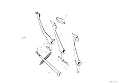 ISE 300 1 Zyl Sedan / Pedals/  Pedals Supporting Bracket Brake Pedal