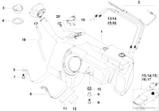 Z3 Z3 1.9 M43 Roadster / Fuel Supply/  Plastic Fuel Tank