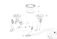 E36 320i M52 Coupe / Fuel Supply Fuel Pump And Fuel Level Sensor-2