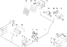 E36 318i M43 Cabrio / Audio Navigation Electronic Systems/  Parts F Harman Kardon Top Hifi System