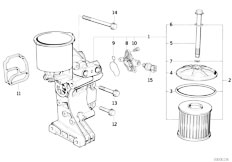 E34 525ix M50 Sedan / Engine/  Lubrication System Oil Filter