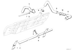 E30 318i M10 4 doors / Engine/  Crankcase Ventilation-2