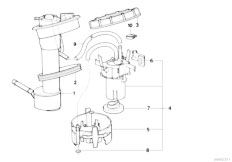 E34 525td M51 Sedan / Fuel Supply/  Suction Device With Pre Supply Pump