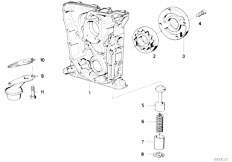 E30 318is M42 2 doors / Engine Lubrication System Oil Pump With Drive