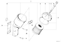 E36 318is M42 Coupe / Engine/  Lubrication System Oil Filter