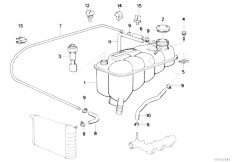 E34 M5 S38 Touring / Radiator Expansion Tank