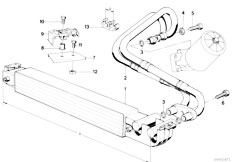 E34 530i M30 Sedan / Radiator Engine Oil Cooling