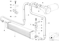 E30 325i M20 Cabrio / Radiator/  Engine Oil Cooling-2