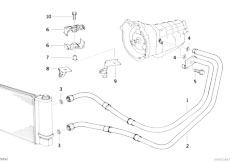 E32 730iL M60 Sedan / Radiator Transmission Oil Cooling-2