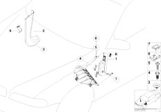 E39 530d M57 Touring / Vehicle Trim/  Trim Panel Leg Room