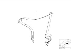 E36 M3 3.2 S50 Sedan / Restraint System And Accessories/  Safety Belt Front Left