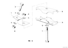 E12 525 M30 Sedan / Exhaust System Exhaust Suspension Parts-2