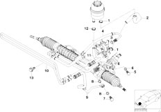 E46 318i M43 Sedan / Steering Hydro Steering Oil Pipes-2