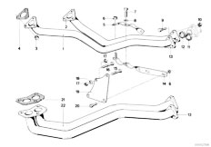 E12 520 M20 Sedan / Exhaust System Exhaust Pipe Front