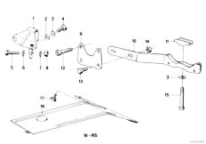 E12 535i M30 Sedan / Exhaust System/  Heat Resistant Plate