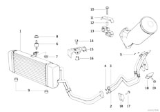 E34 525tds M51 Touring / Radiator/  Engine Oil Cooling