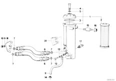 E32 750i M70 Sedan / Engine Lubrication System Oil Filter-2