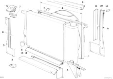 E34 525i M50 Touring / Radiator/  Fan Shroud