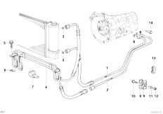 E34 525tds M51 Touring / Radiator Transmission Oil Cooling Cooling Coil