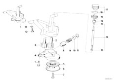 E34 524td M21 Sedan / Engine/  Lubrication System Oil Pump With Drive