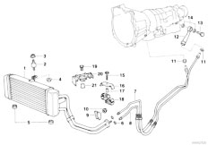 E34 525td M51 Sedan / Radiator/  Transmission Oil Cooling