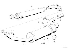 E21 320 M20 Sedan / Exhaust System Muffler