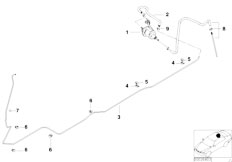 E46 320d M47 Sedan / Heater And Air Conditioning/  Fuel Supply Pump Tubing