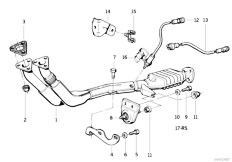 E30 325e M20 2 doors / Exhaust System Exhaust Assembly With Catalyst
