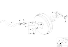 Z3 Z3 2.8 M52 Roadster / Brakes Power Brake Unit Depression