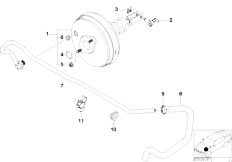 Z3 Z3 2.8 M52 Roadster / Brakes Power Brake Unit Depression-2