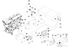 E38 730d M57 Sedan / Heater And Air Conditioning Water Circulation Of Independent Heater