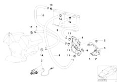 E38 750iL M73 Sedan / Heater And Air Conditioning/  Water Valve Water Hose