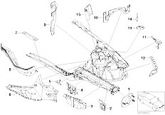 E46 330d M57 Touring / Bodywork/  Front Body Bracket Left